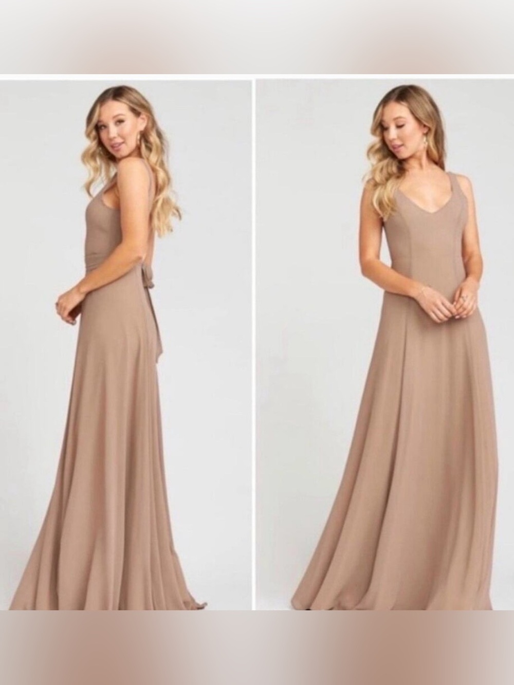 Show Me Your Mumu Jenn Maxi Dress in Dune Small Wedding Bridesmaid Gown Event